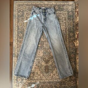 Zara Light Blue Straight Leg Jeans